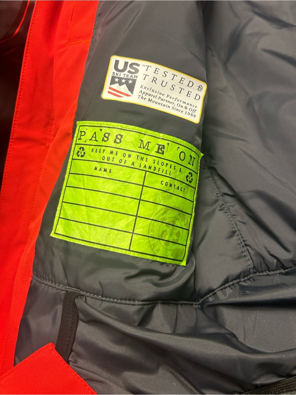 Spyder Red & Charcoal Ski Jacket